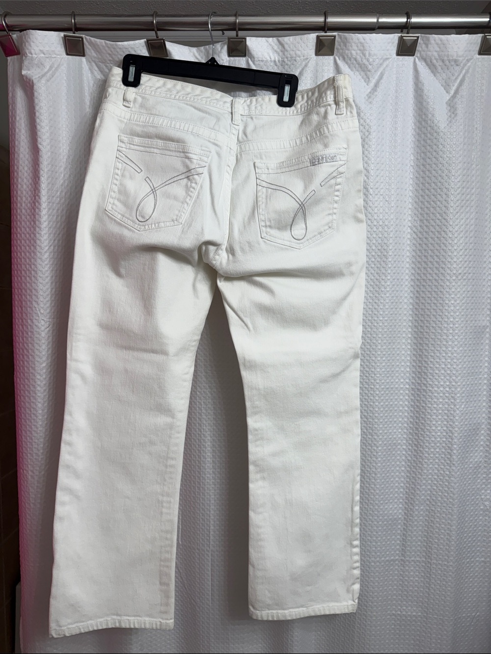 Calvin Klein Jeans Straight White Lean Boot Cut Jeans